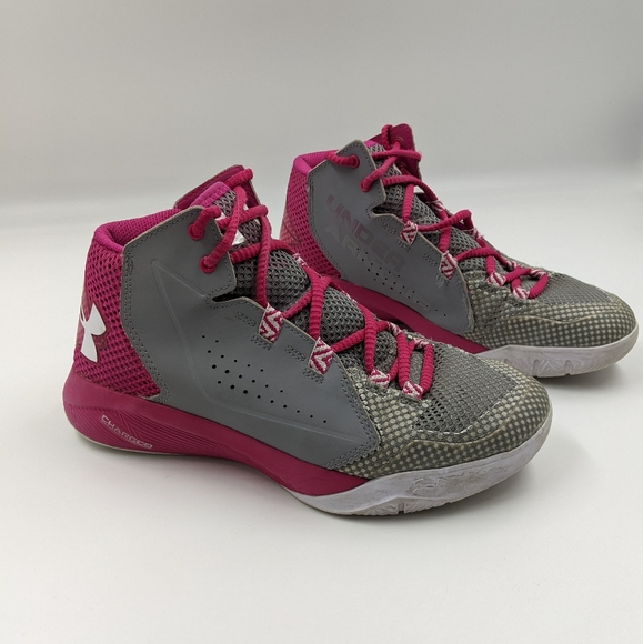 UNDER ARMOUR Torch Fade High Top Basketball Shoes Sz 8 - Picture 4 of 16